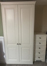 Bedroom Furniture Set Wardrobe, Dressing Table, Drawers, Bedside Tables Cream