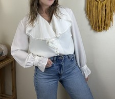 Vintage Size L 12-14 White