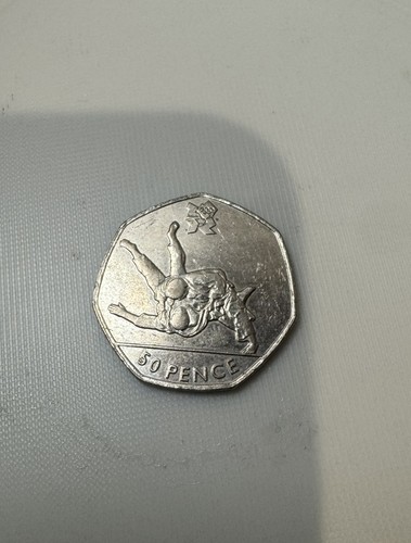 Olympic 50p judo coin from - olympic,