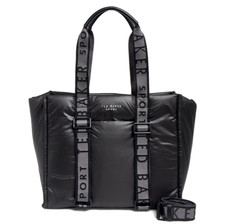 Ted Baker Black Puffer Crossbody Tote Bag Large Work Travel Purse Handbag £129