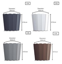 Plant Pot Round Plastic Indoor