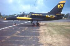 ORIGINAL CIVIL AIRCRAFT PLANE COLOUR SLIDE OF AN L39 JET AT BIGGINHILL ES-ZLD.