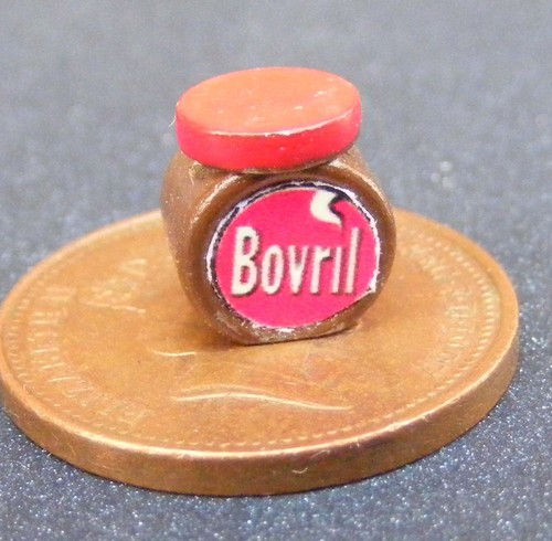 Dolls house bovril - jar, empty