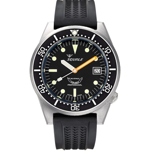Squale 1521 black blasted - squale,