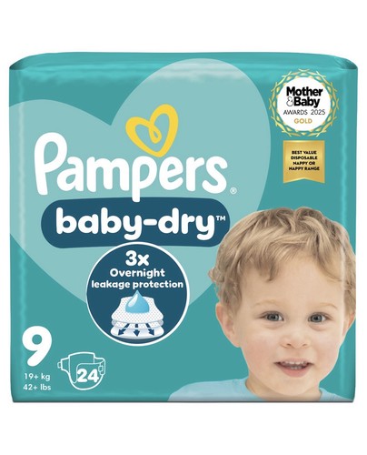 Pampers baby dry taped size - pampers, 9