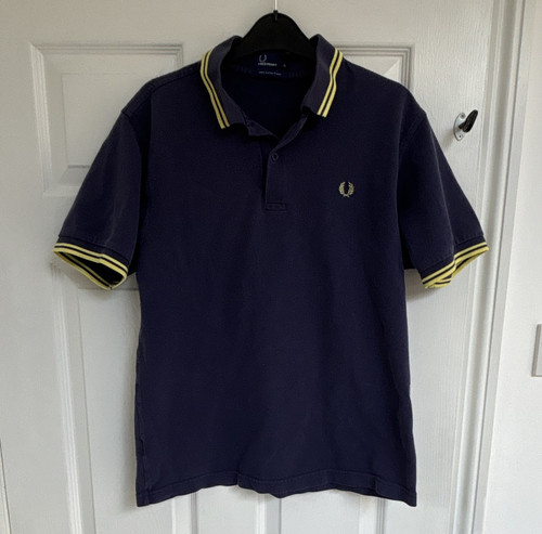 Men fred perry navy piqué - men’s,