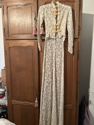 Vintage women lace dress - vintage,