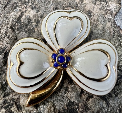 Vintage sphinx enamel shamrock - vintage,