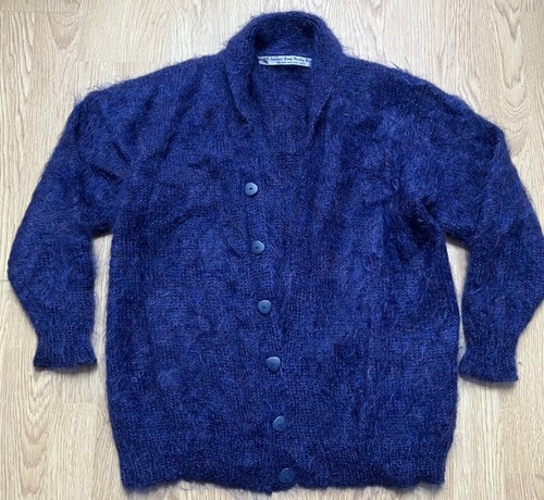 Hand knitted mohair cardigan - hand,