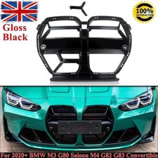 GLOSS BLACK FOR BMW G80 M3 G82 G83 M4 FRONT BUMPER GRILL GRILLE CSL STYLE 2021+