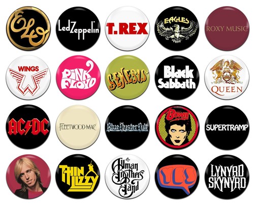 20x rock bands artists - 70's,