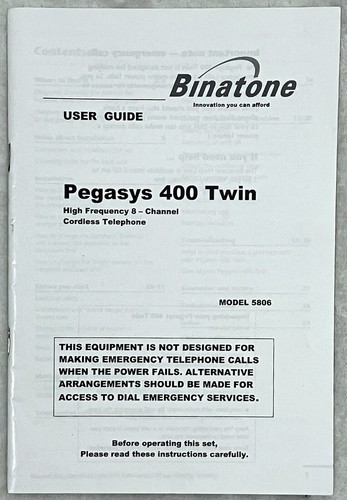Binatone pegasys 400 - binatone,