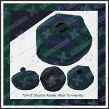 BLACK WATCH TARTAN TAM O'