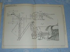 ADAPTING GRASS MOWING MACHINE T0 MOW CEREALS PATENT ZIMMERMANN SAXONY 1899