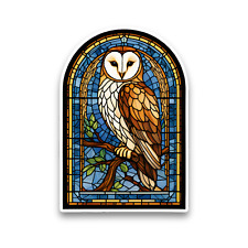 Barn Owl Faux Stained Glass