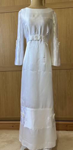 Vintage white satin wedding - vintage,