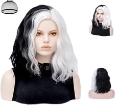 Aomig Black and White Wig -