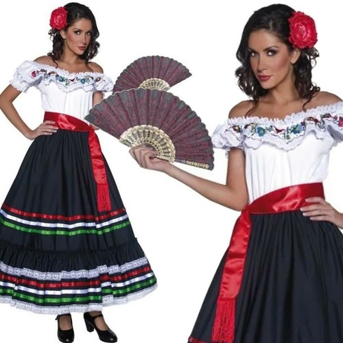 Mexican lady adult fancy dress - mexican,