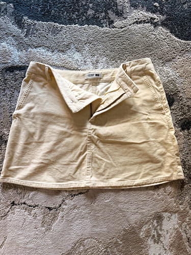 Women beige corduroy mini - women's,