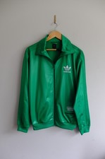 Adidas Chile 62’ Tracksuit jacket TT M Green trefoil wetlook glossy 2010 shiny