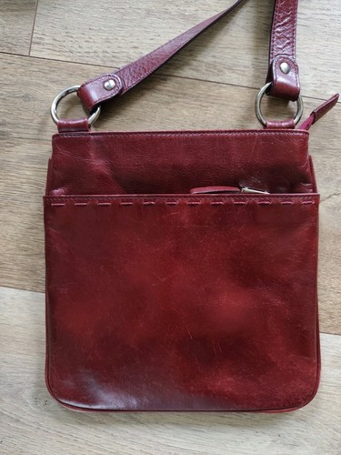 Debenhams burgundy red leather - red,