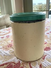 Vintage Enamel Storage Tin