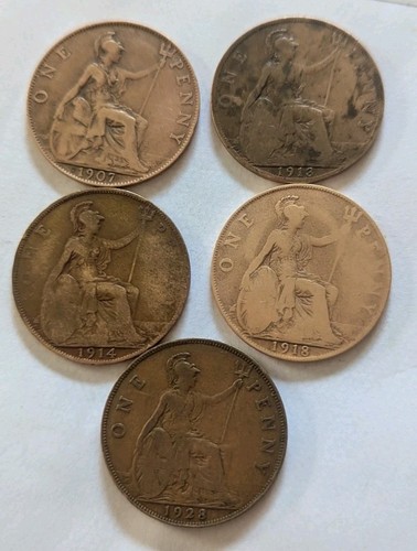 Old pennies 1907 - old,