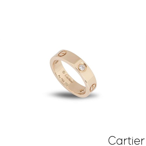 Cartier rose gold half diamond - cartier,