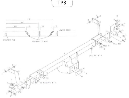 Towtrust fixed flange - fixed,
