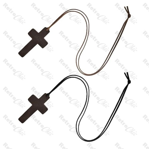Natural wooden crucifix - x2,