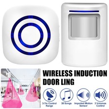Wireless Driveway Alarm Doorbell Motion Sensor Alarm Detector Home Security