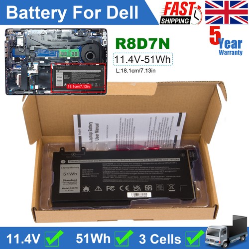 R8d7n battery for dell - r8d7n,