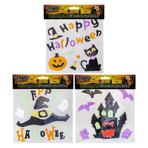 Halloween gel window stickers - halloween,