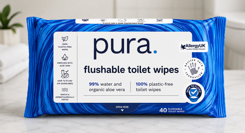 Pura flushable moist toilet - pura,