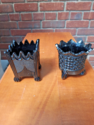 Antique sowerby spill vases - 2,