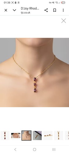 Joy rhodolite garnet pendant - rhodolite,