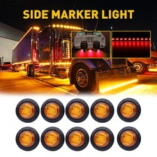 10PCS Amber Side LED 3/4" LED