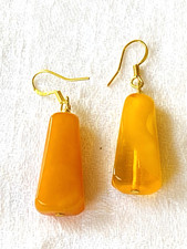 vintage real AMBER earrings -