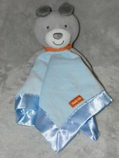 Carters puppy comforter soft toy blue dog Hug Me blankie Just One You