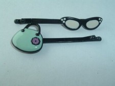 PURSE & EYEGLASSES BLACK METAL