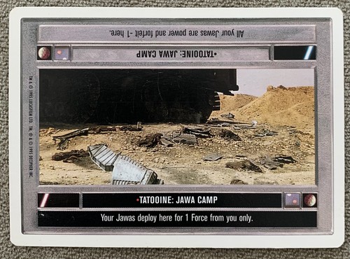 1995 star wars ccg card - star,