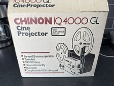 Chinon IQ 4000 GL Cine Projector Super 8 Film Projector Fully Working Boxed New