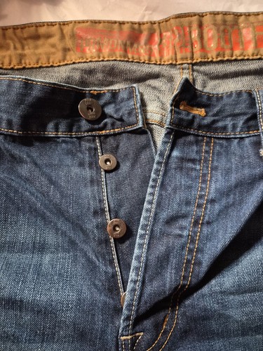 Mens blue denim jeans boot - denim, fit