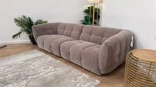 Sofology Lunare Fabric 4 Seater in Chenille Nutmeg