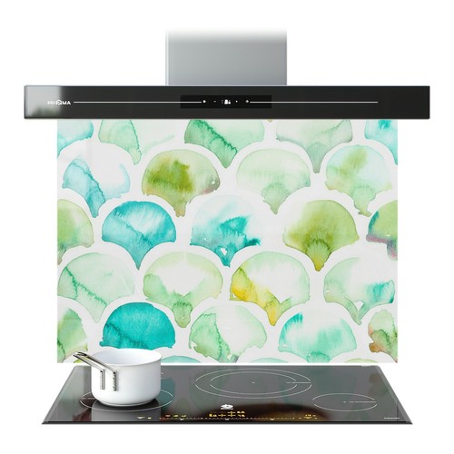Kitchen glass splashback - kitchen,