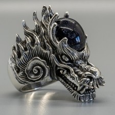 Dragon Ring 925 silver Biker