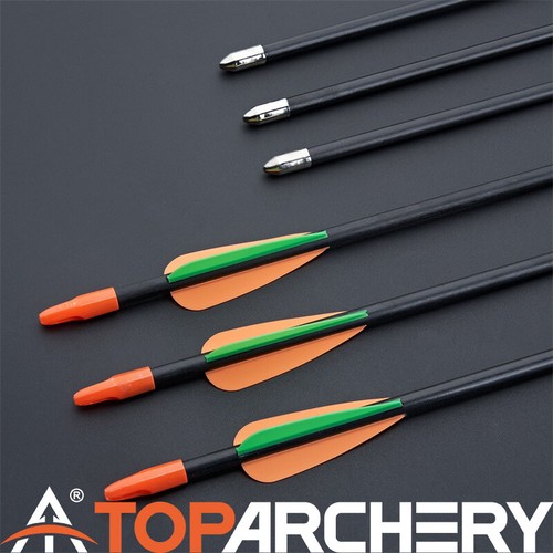 12pcs fiberglass arrows - 28",