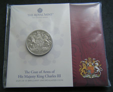 2025 Coat of Arms of King Charles III £5 Five Pound BU Coin Pack - Royal Mint