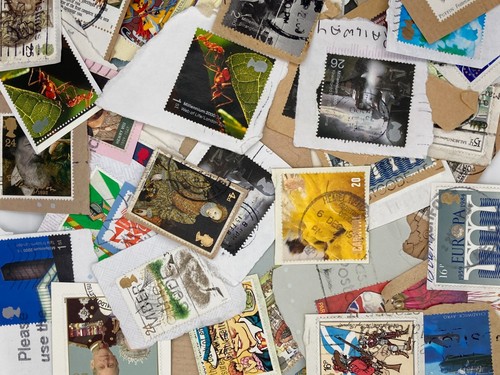Stamp great britain 200g lot - stamp,