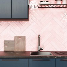 Subway Brick Flat Pink Metro